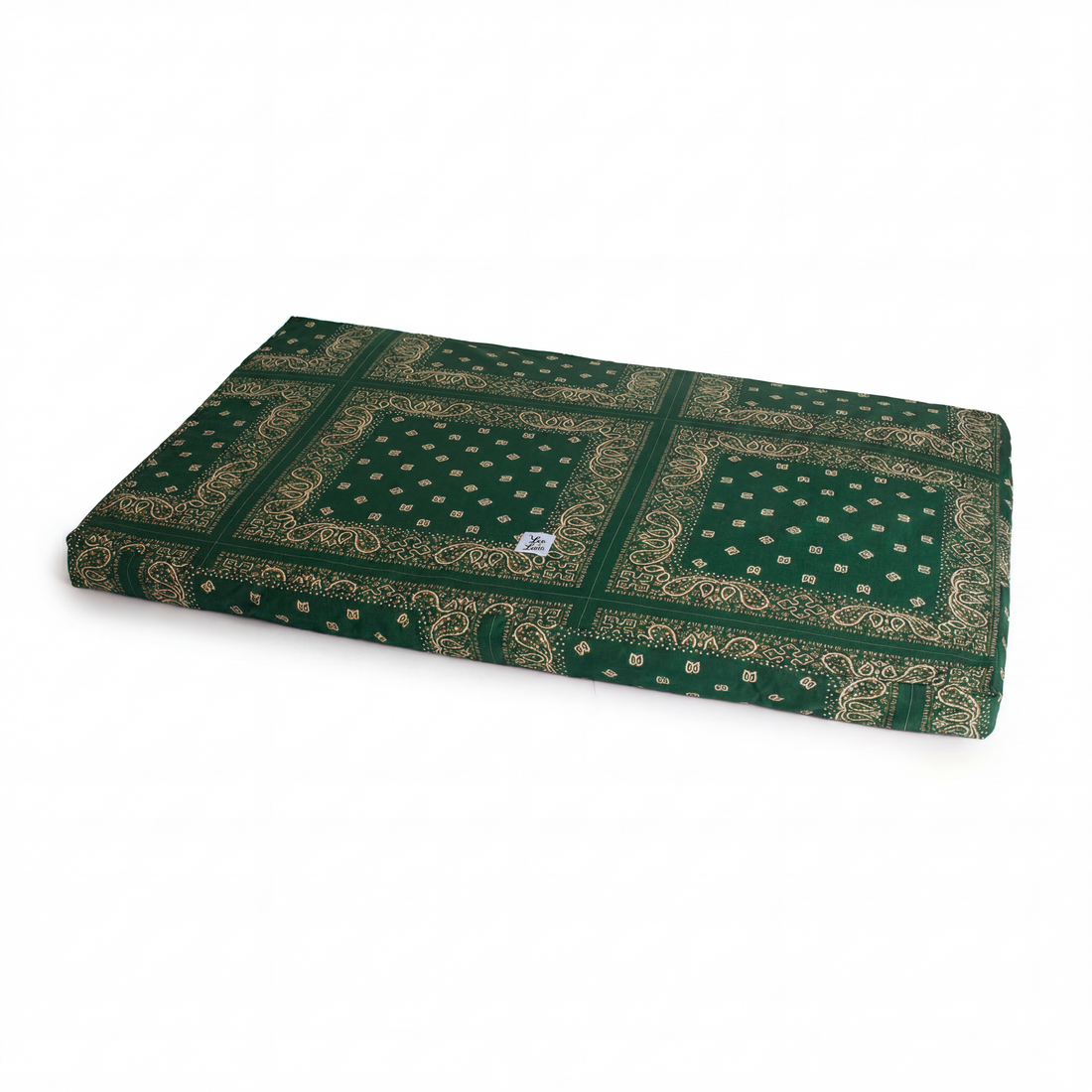 Materassino Sfoderabile Cotone Premium Bandana Verde