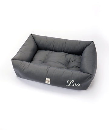 Dark gray siena cotton sofa