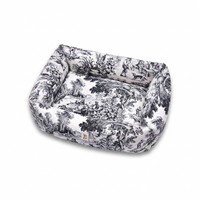 Divanetto Toile de Jouy Nero