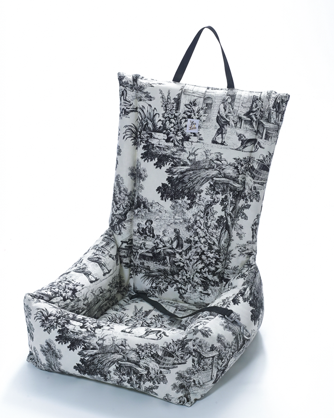 Seggiolino Auto Toile de Jouy Nero