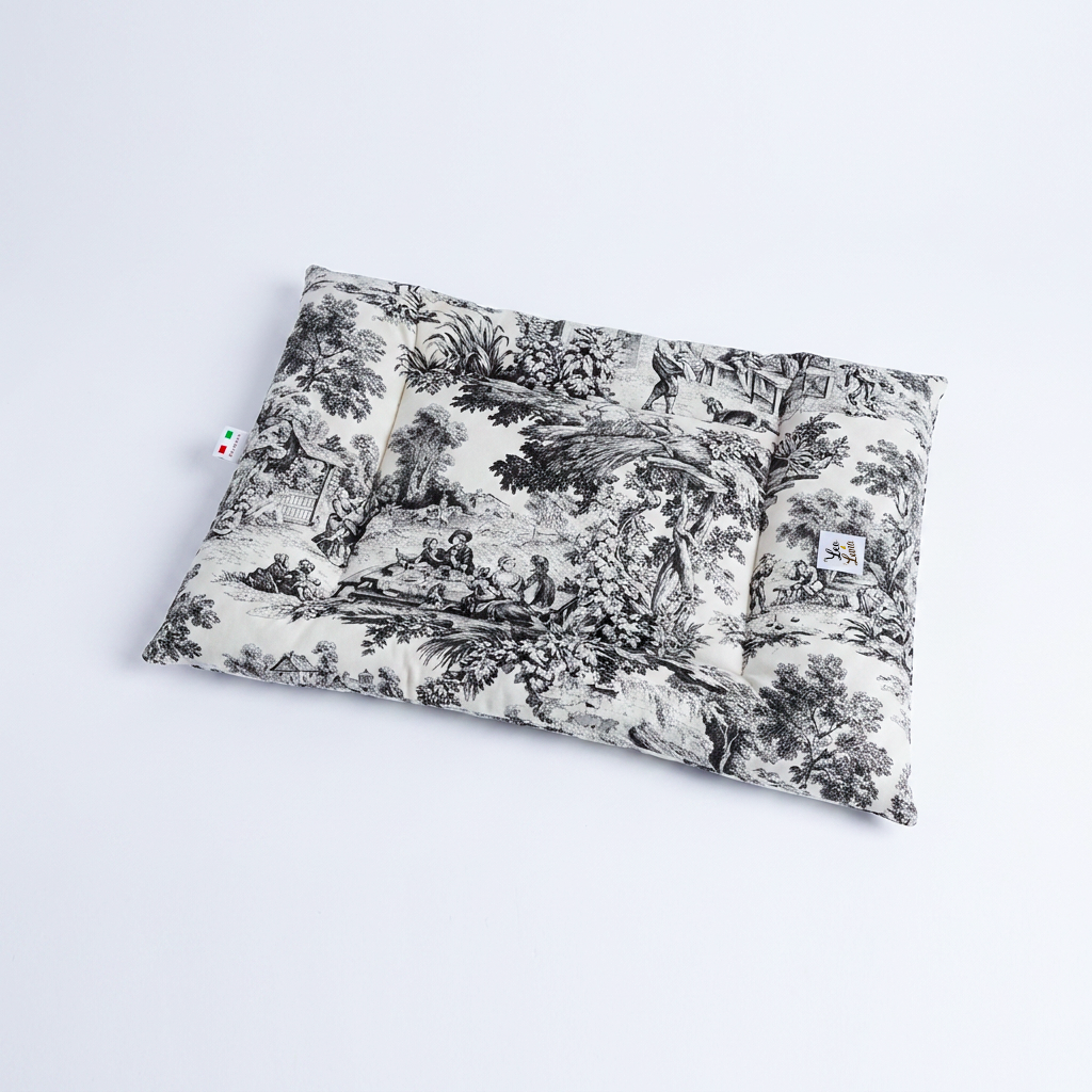 Trapuntina Quadro Toile de Jouy Nero
